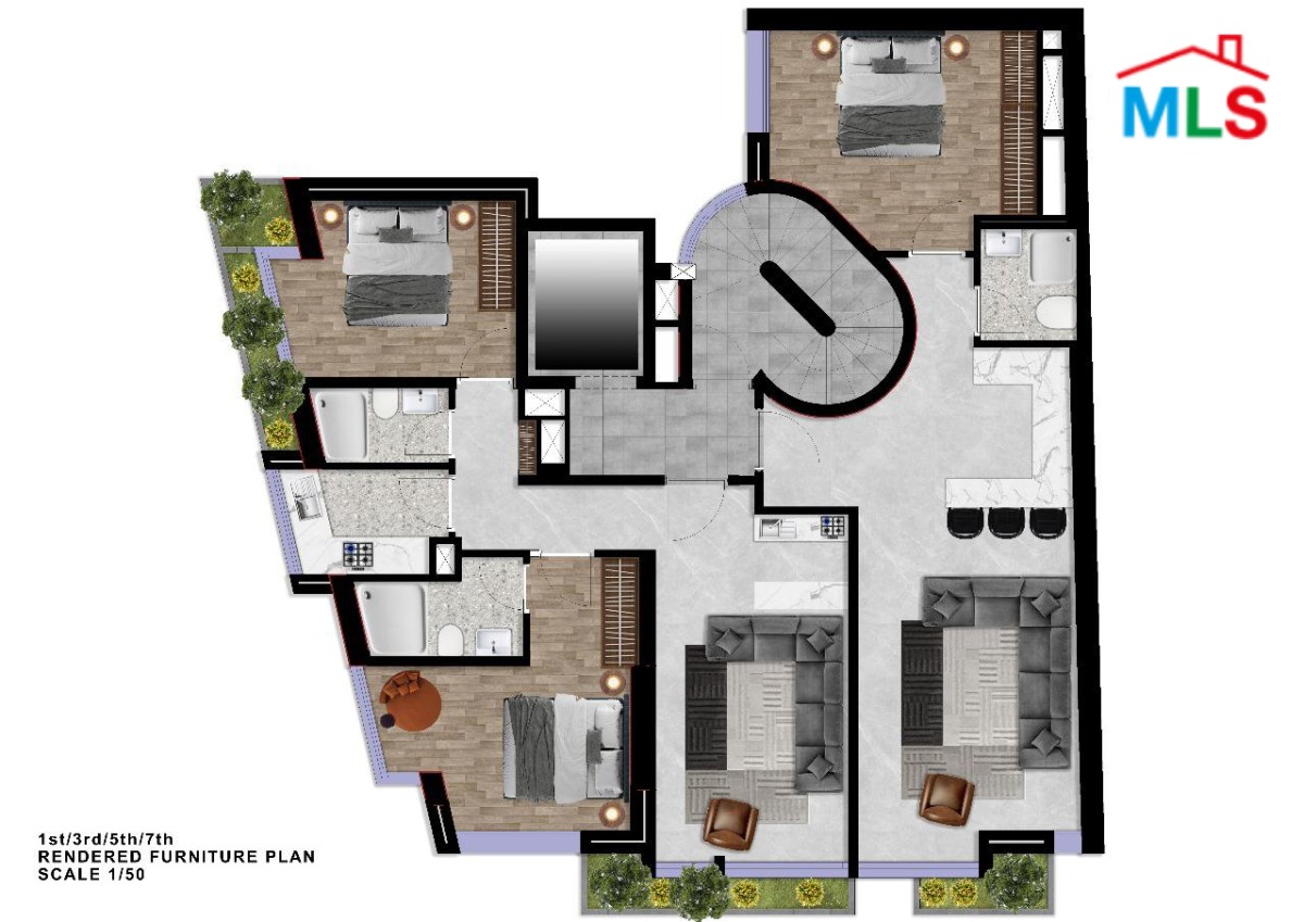 Under Construction - 2 Bedrooms Apartment for Sale in Saydeh, Achrafieh